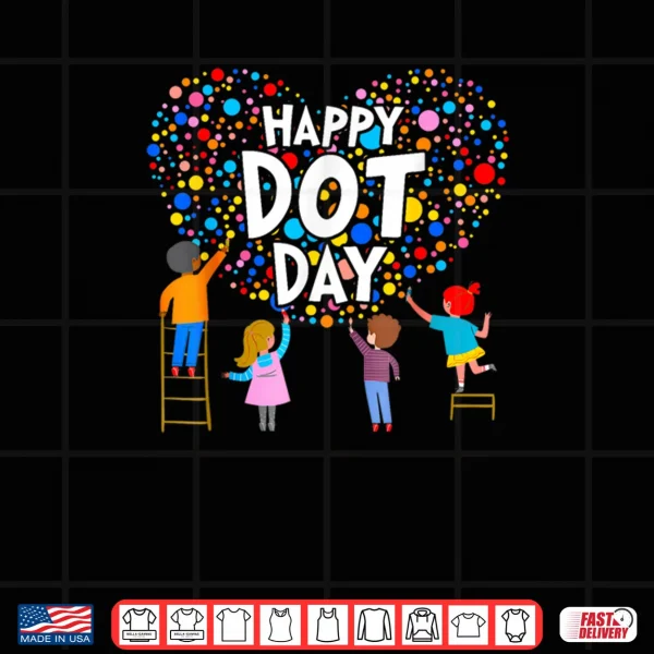 Design Happy Dot Day Colorful Polka Dot Shirt