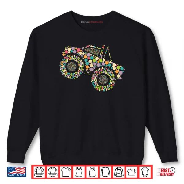 Sweatshirt Polka Dot Monster Truck Funny Dot Day Shirt