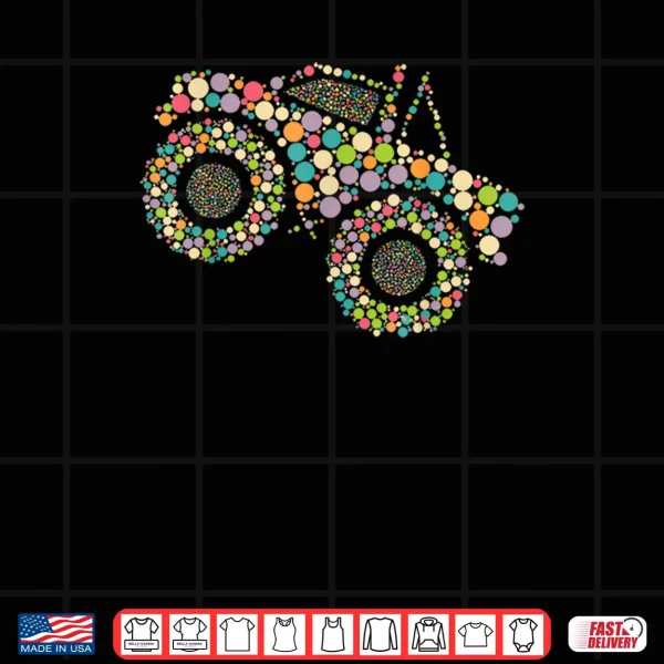 Design Polka Dot Monster Truck Funny Dot Day Shirt