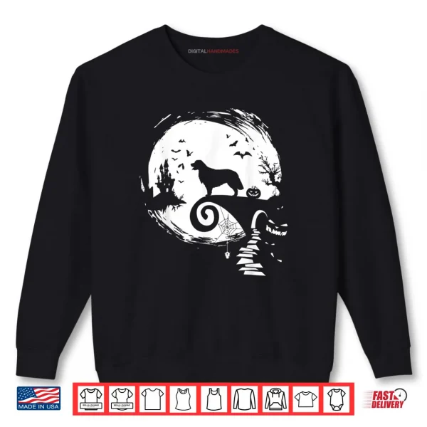Sweatshirt Golden Retriever And Moon Halloween Costume Dog Lover Funny Shirt