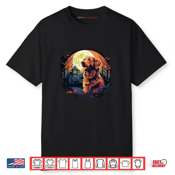 Golden Retriever Halloween Cute and Spooky Dog Shirt