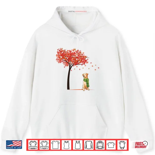 Hoodie Golden Retriever Maple Tree Lazy DIY Halloween Costume Dog Shirt