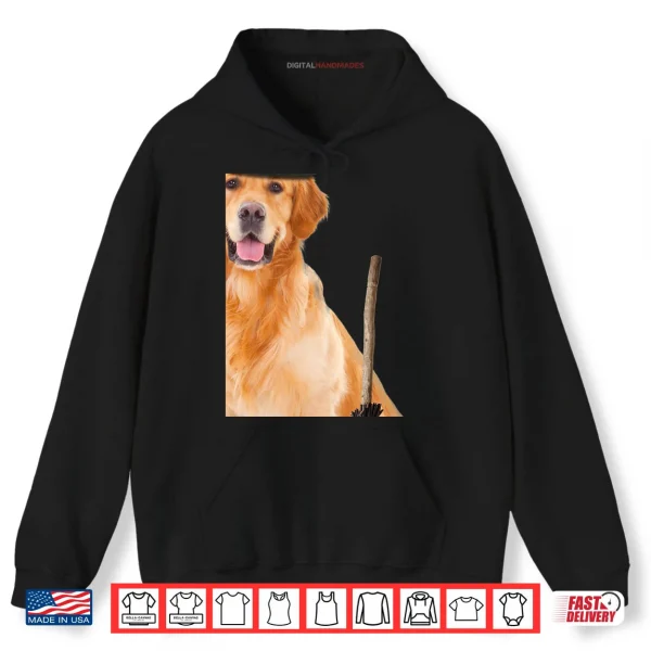 Hoodie Golden Retriever Witch Hat Halloween Dog Shirt