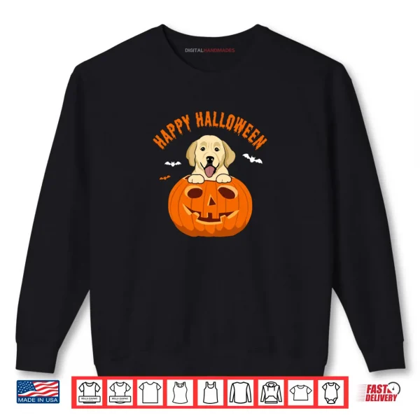 Sweatshirt Halloween Golden Retriever Too Cute to Spook Pumpkin Costume Shirt