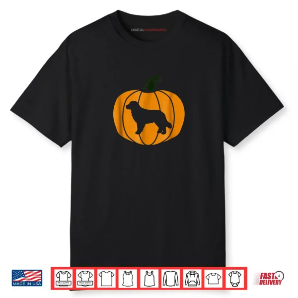 Happy Halloween Golden Retriever Pumpkin Dog Shirt