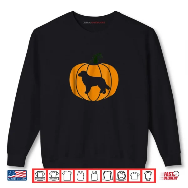 Sweatshirt Happy Halloween Golden Retriever Pumpkin Dog Shirt
