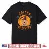 Golden Halloween Scary Golden Retriever Witch Hat Halloween Shirt