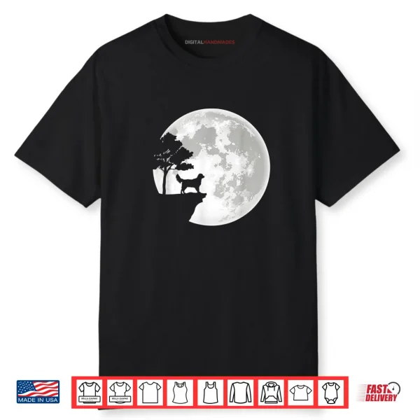 Golden Retriever Moon Halloween Costume Apparel Shirt
