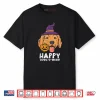 Golden Retriever Witch Happy Howl O Ween Funny Halloween Dog Shirt