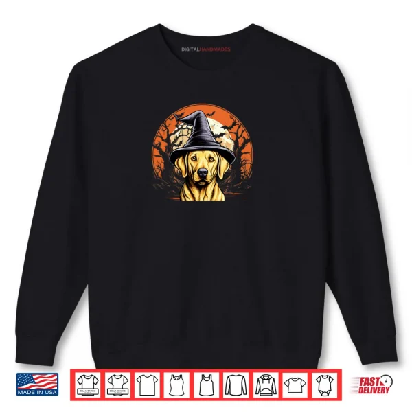 Sweatshirt Dog Lover Labrador Retriever Halloween Spooky Ghost Costume Shirt