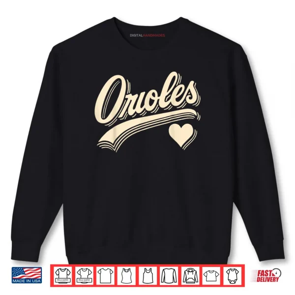 Sweatshirt Retro Distressed Orioles Shirt