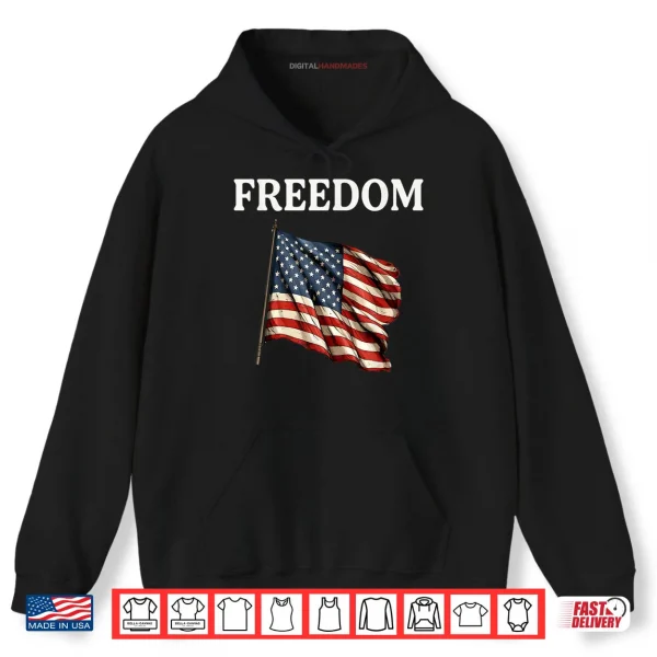 Hoodie Freedom Freedom Charlie USA Flag Shirt