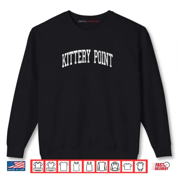 Sweatshirt Kittery Point Maine ME Vintage Athletic Sports Shirt