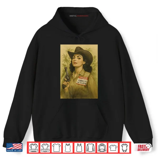 Hoodie Camelia La Tejana Shirt