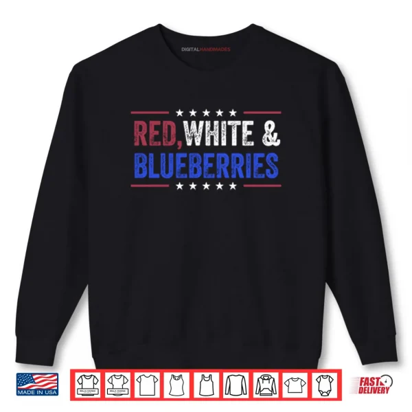 Sweatshirt Charlie Kirk Red White And Blueberries Shirt