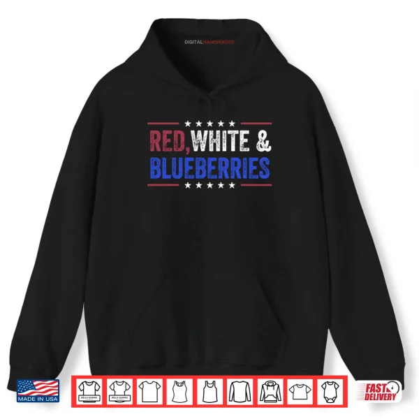 Hoodie Charlie Kirk Red White And Blueberries Shirt