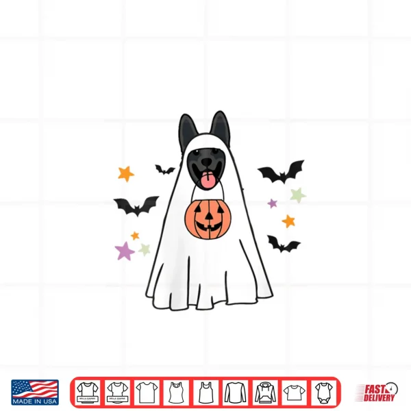 Design German Shepherd Boo Ghost Dog Lover Halloween Costume Shirt