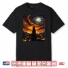 Black Cat Van Gogh Starry Night Halloween Cat Shirt