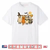 Cat Ghost Pumpkin Skeleton Cute Halloween Shirt