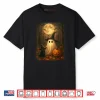 Cute Ghost Black Cat Halloween Witch Pumpkin Dark Forest Shirt