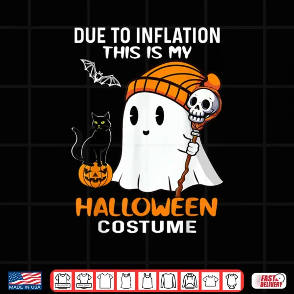 Design Due to Inflation My Halloween Cat Pumpkin Shirt