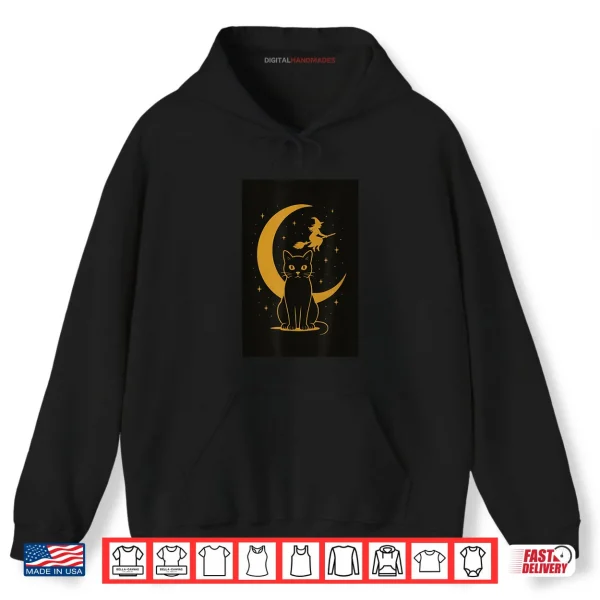 Hoodie Halloween Cat Shirt