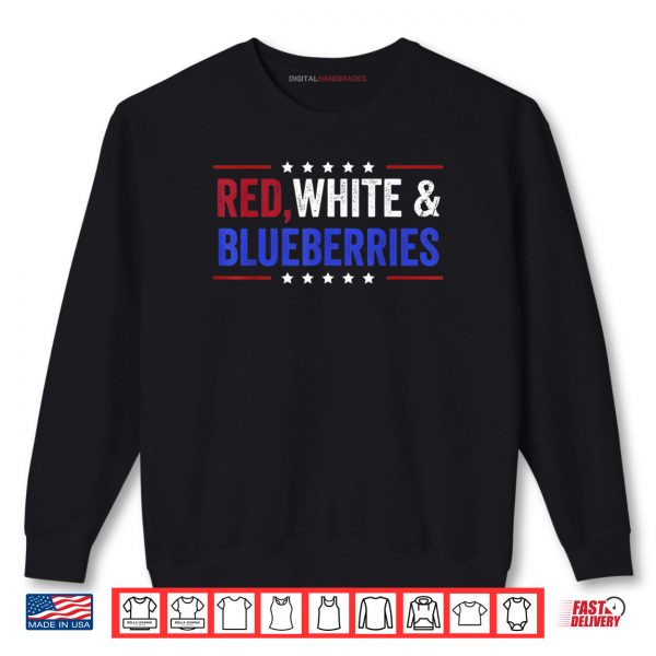 Sweatshirt Red White And Blueberries American Patriot Shirt