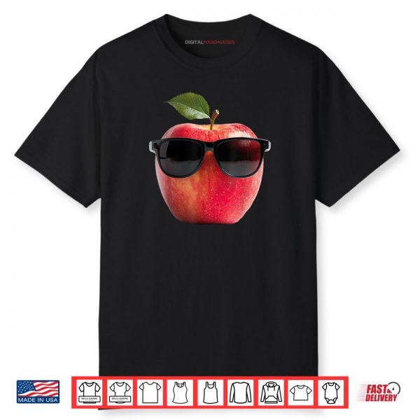 Apple Wearing Sunglasses Funny Fruit Costume Shirt.jpeg