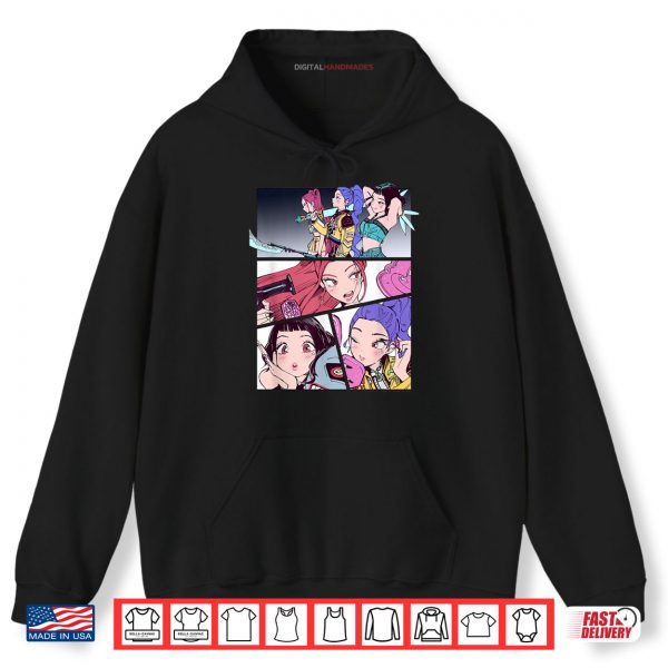 Hoodie Halloween Huntrix Manhwa Panels Poster Shirt