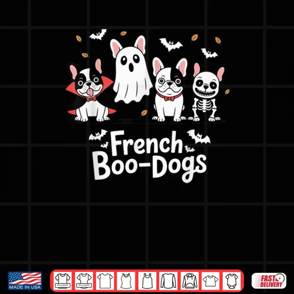 Design Fall French Bulldog Halloween French Boo Dogs Funny Pun Shirt