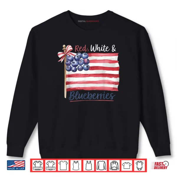 Sweatshirt Red White and Blueberries for Supporters Shirt