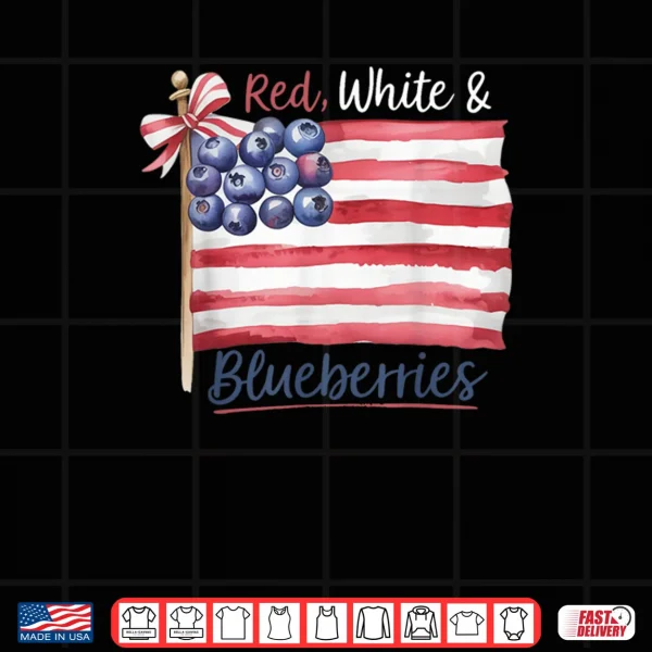 Design Red White and Blueberries for Supporters Shirt