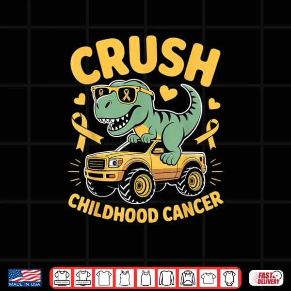 Design Crush Childhood Cancer Gold Ribbon Shirt