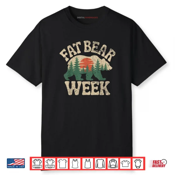 Fat Bear Week Nature Lover Planet Protection Wild Animals Shirt