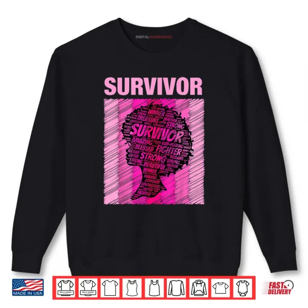 Sweatshirt Pink Afro Shirt