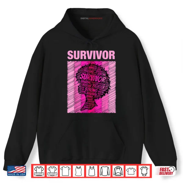 Hoodie Pink Afro Shirt