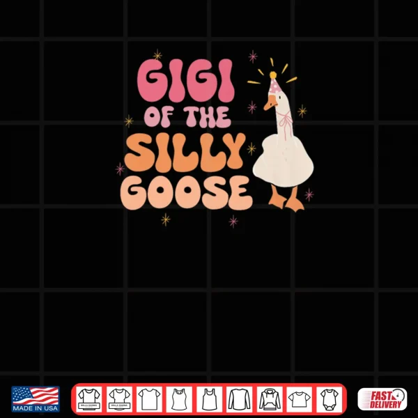 Design Gigi of The Silly Goose 1st Birthday Girl Family Matching Shirt