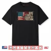 God Family Country Freedom USA Flag Shirt