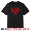 Gun Shaped Heart Valentines Days Lovers Shirt