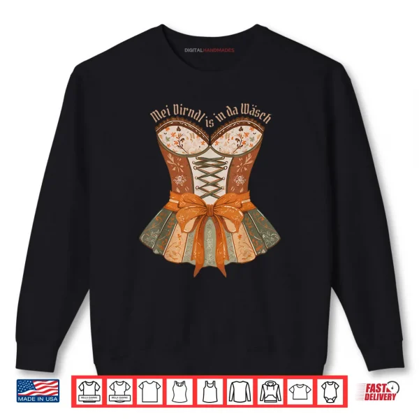 Sweatshirt Oktoberfest Lederhosen Costume Cute German Bavarian Shirt