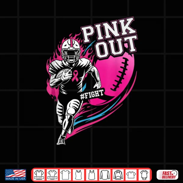 Design Pink Out Football Breast Cancer Awareness Shirt