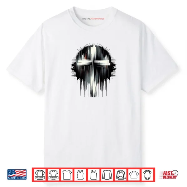 Stunning Street Art Graphic Christian Cross of Jesus Christ Shirt 1