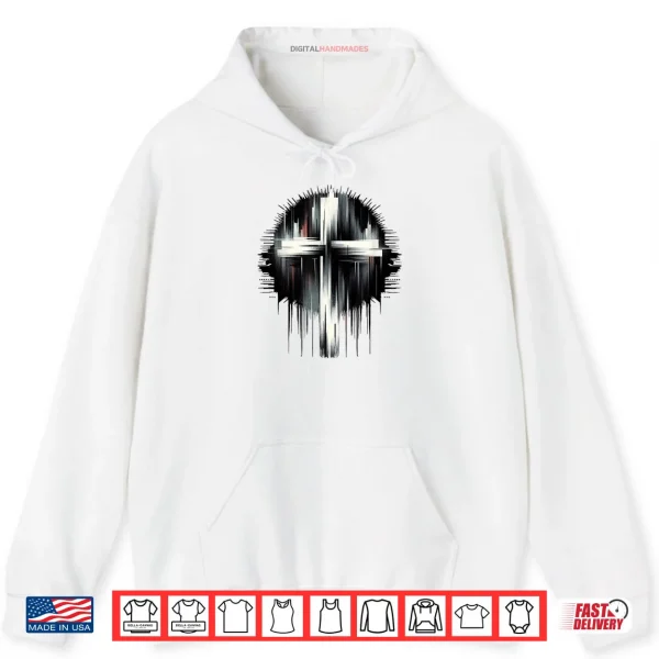 Hoodie Stunning Street Art Graphic Christian Cross of Jesus Christ Shirt 1