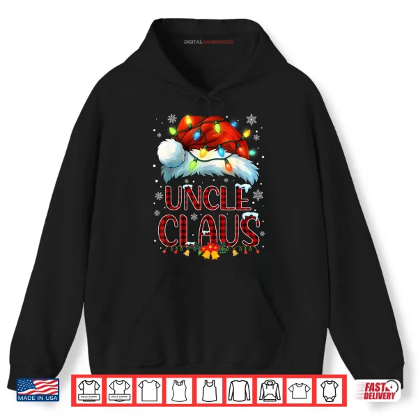Hoodie Christmas Hat Lights Pajama Uncle Claus Family Matching Shirt