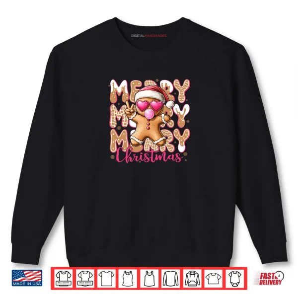 Sweatshirt Gingerbread Merry Christmas Shirt
