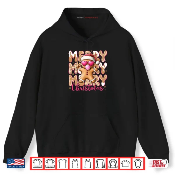 Hoodie Gingerbread Merry Christmas Shirt