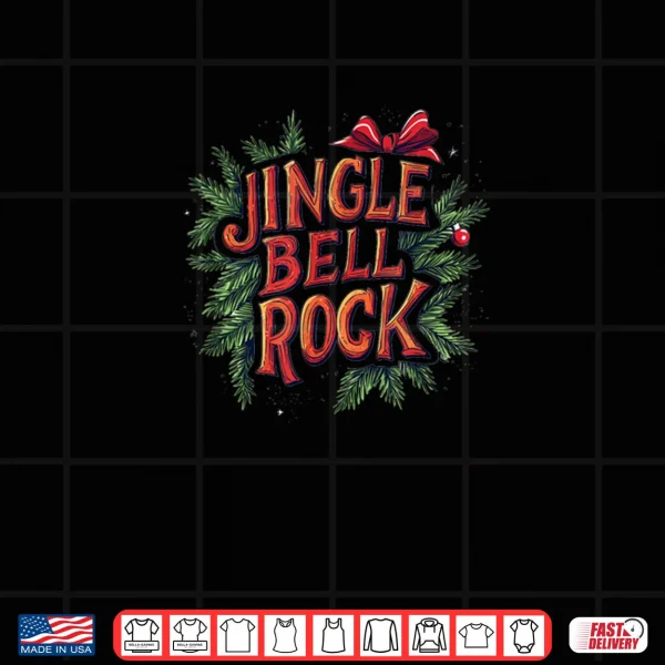 Design Jingle Bell Rock Graphic for a Christmas Vibe Shirt