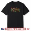 Santa Bigfoot Christmas Tree Xmas Lights Funny Sasquatch Shirt
