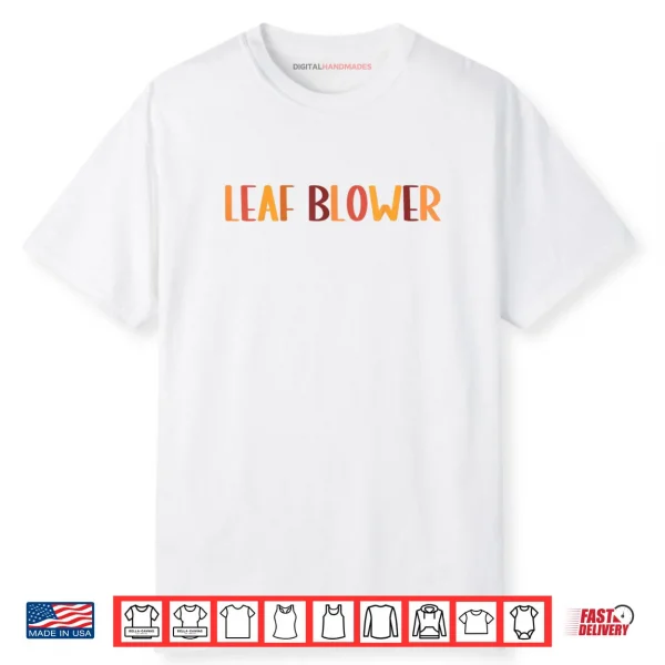 Leaf Blower Fall Costume Couple Halloween Matching Shirt
