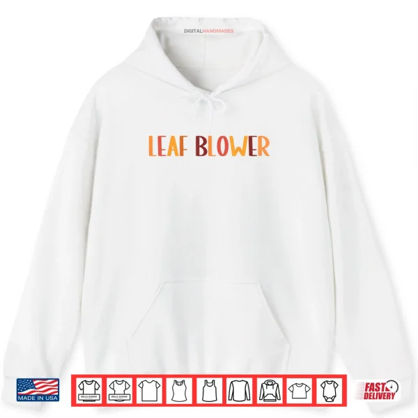 Hoodie Leaf Blower Fall Costume Couple Halloween Matching Shirt